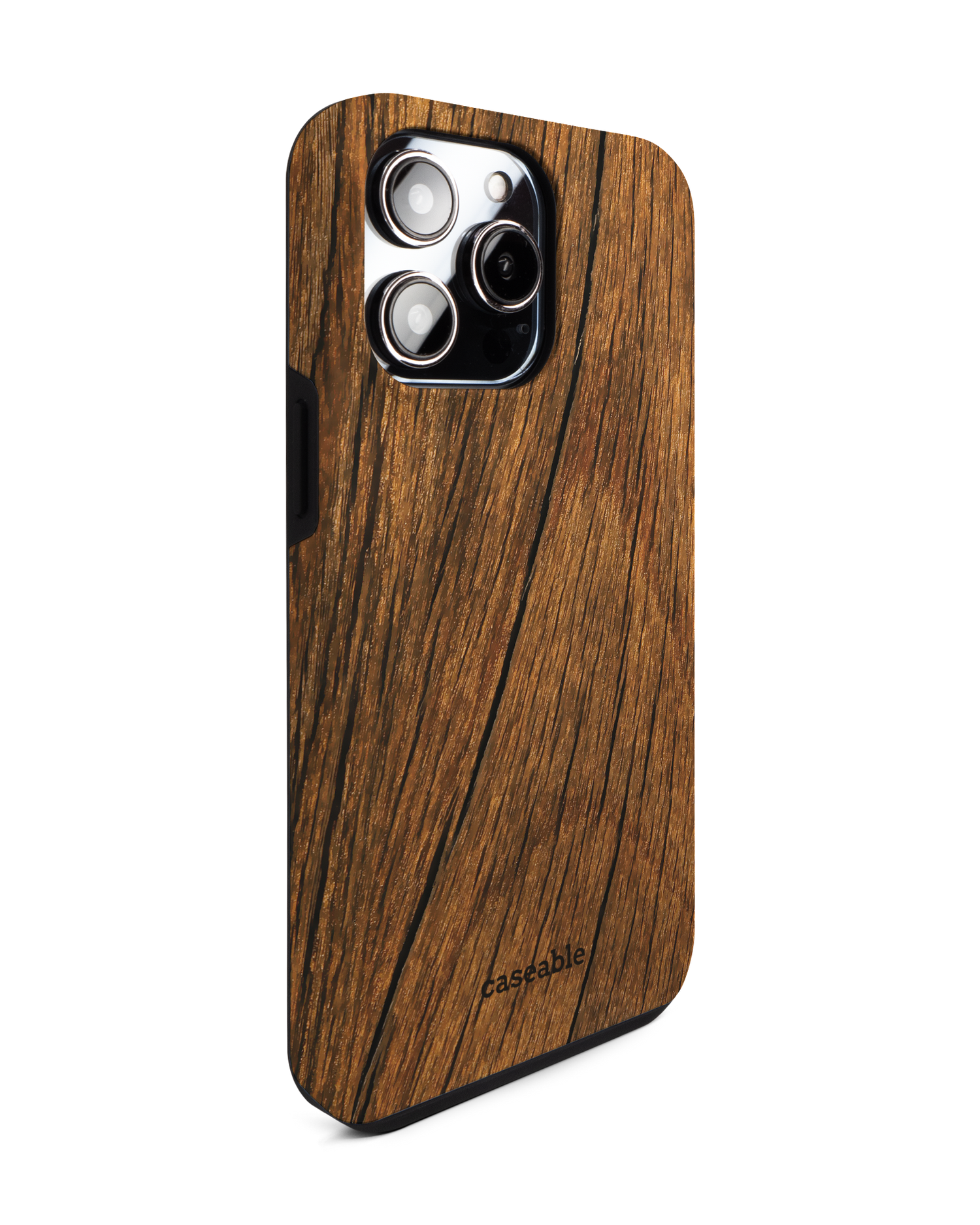 Wood Premium Handyhülle für Apple iPhone 14 Pro Max: Seitenansicht links