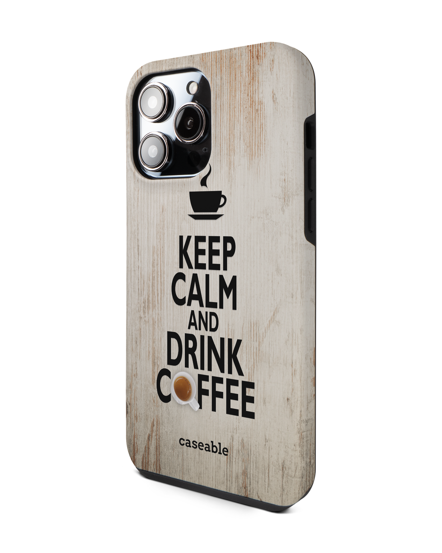 Drink Coffee Premium Handyhülle für Apple iPhone 14 Pro Max: Seitenansicht rechts