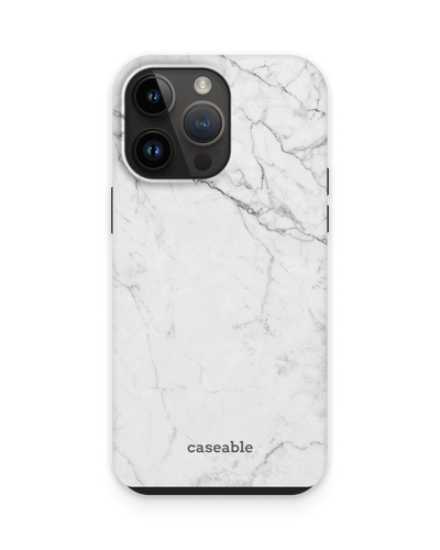White Marble Premium Handyhülle für Apple iPhone 15 Pro Max