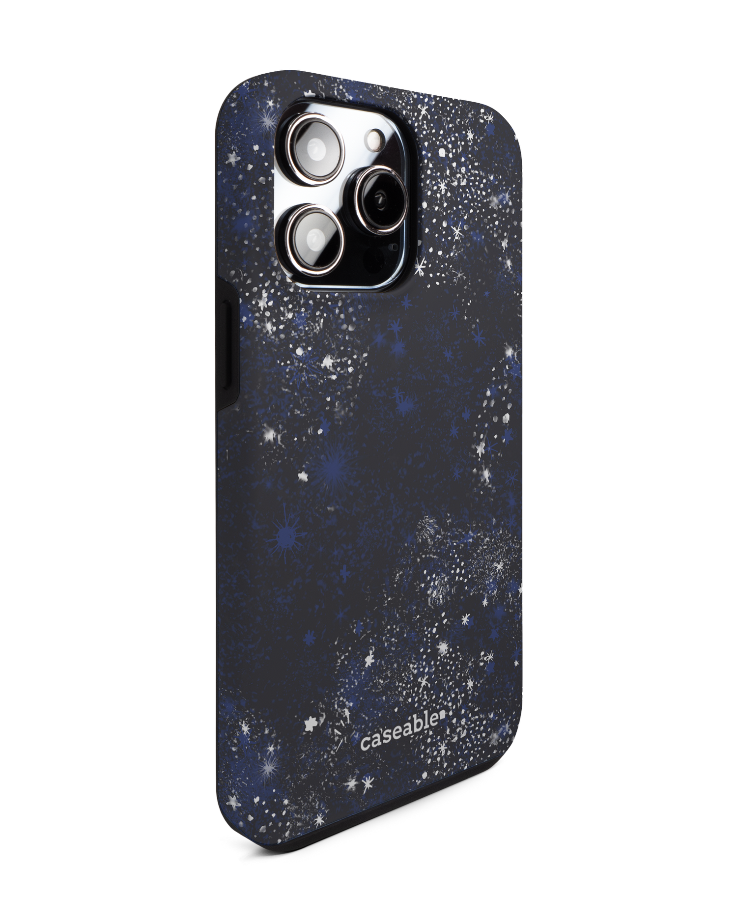 Starry Night Sky Premium Handyhülle für Apple iPhone 14 Pro Max: Seitenansicht links