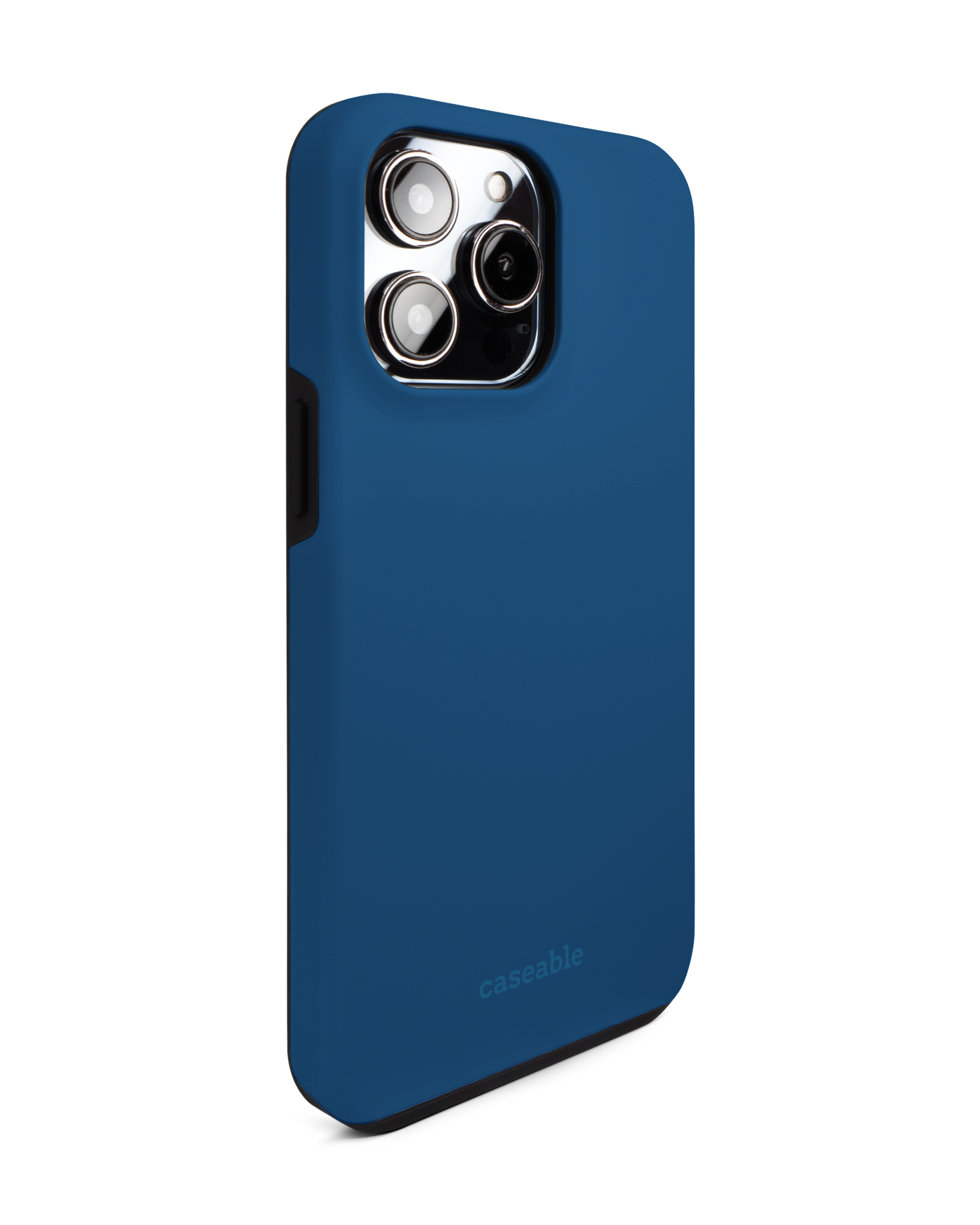 CLASSIC BLUE Premium Handyhülle für Apple iPhone 14 Pro Max: Seitenansicht links