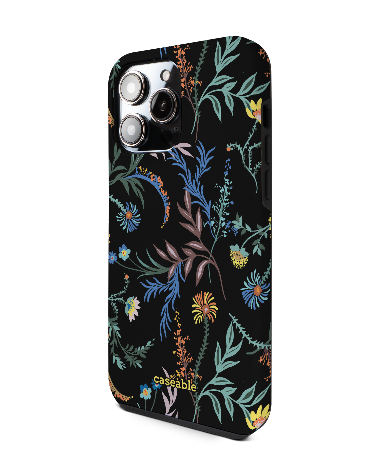 Woodland Spring Floral Premium Handyhülle für Apple iPhone 14 Pro Max: Seitenansicht rechts