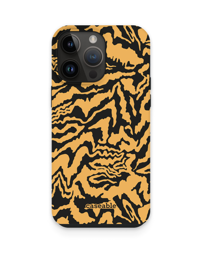 Warped Tiger Stripes Premium Handyhülle für Apple iPhone 14 Pro Max