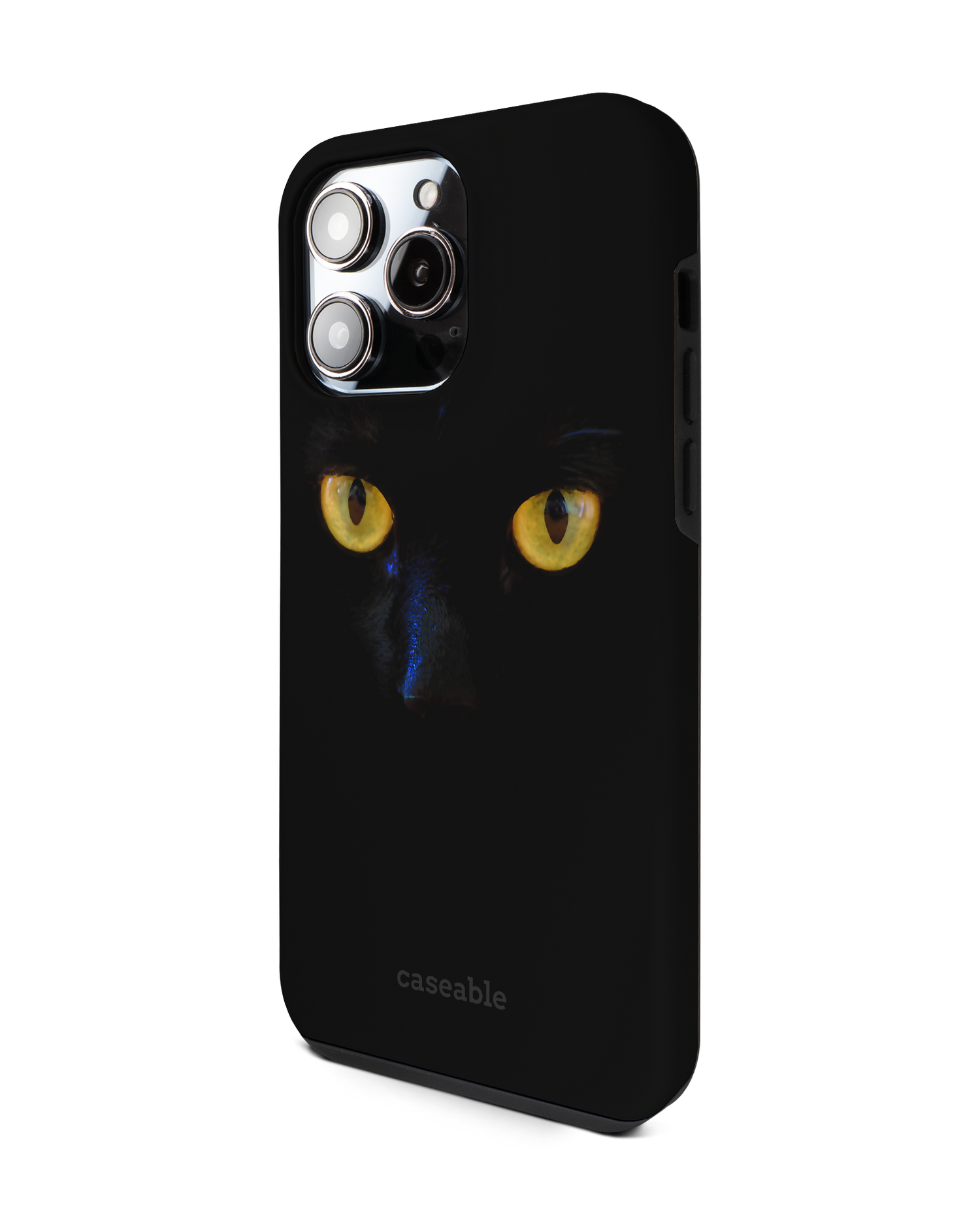 Black Cat Premium Handyhülle für Apple iPhone 14 Pro Max: Seitenansicht rechts