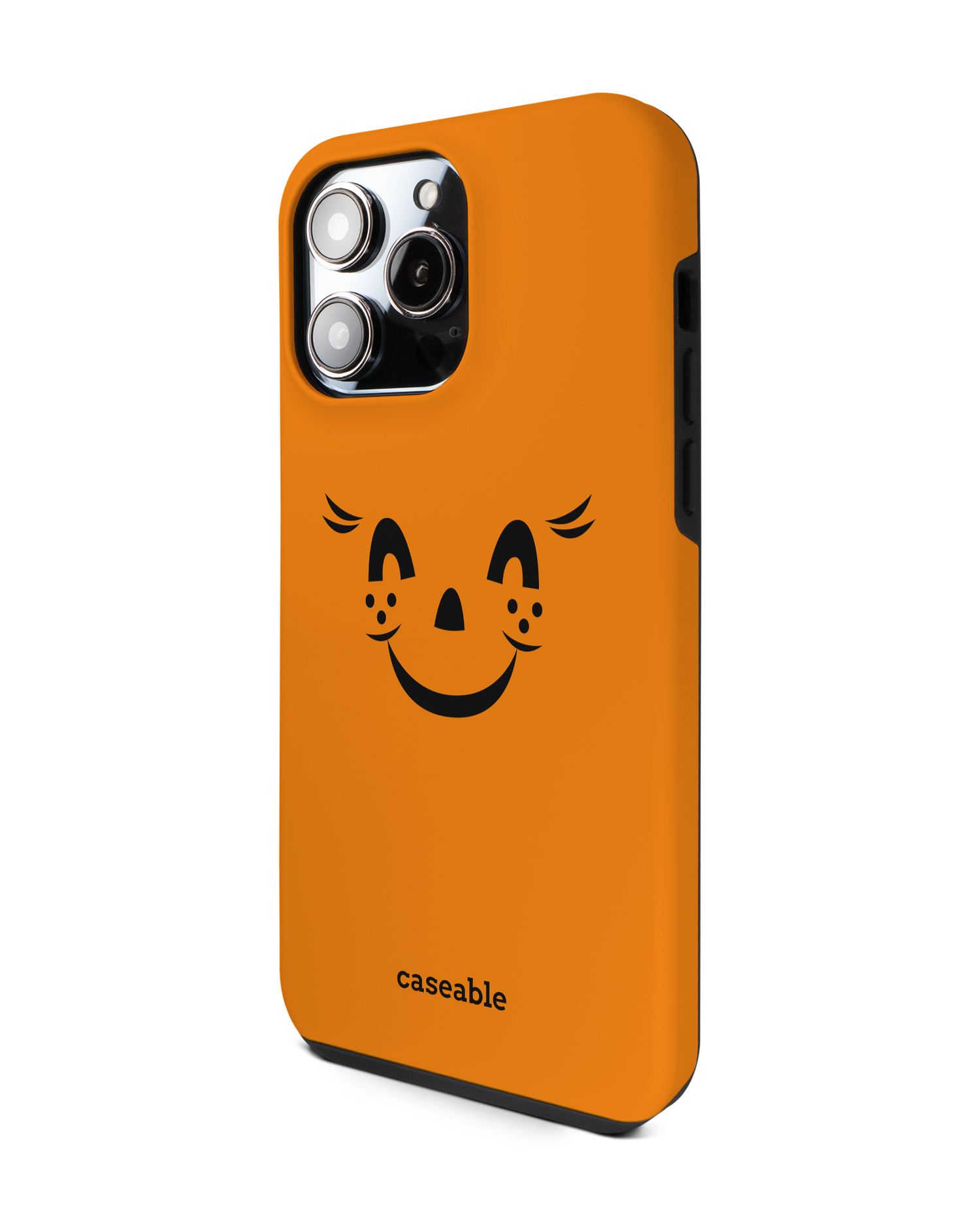 Pumpkin Smiles Premium Handyhülle für Apple iPhone 14 Pro Max: Seitenansicht rechts