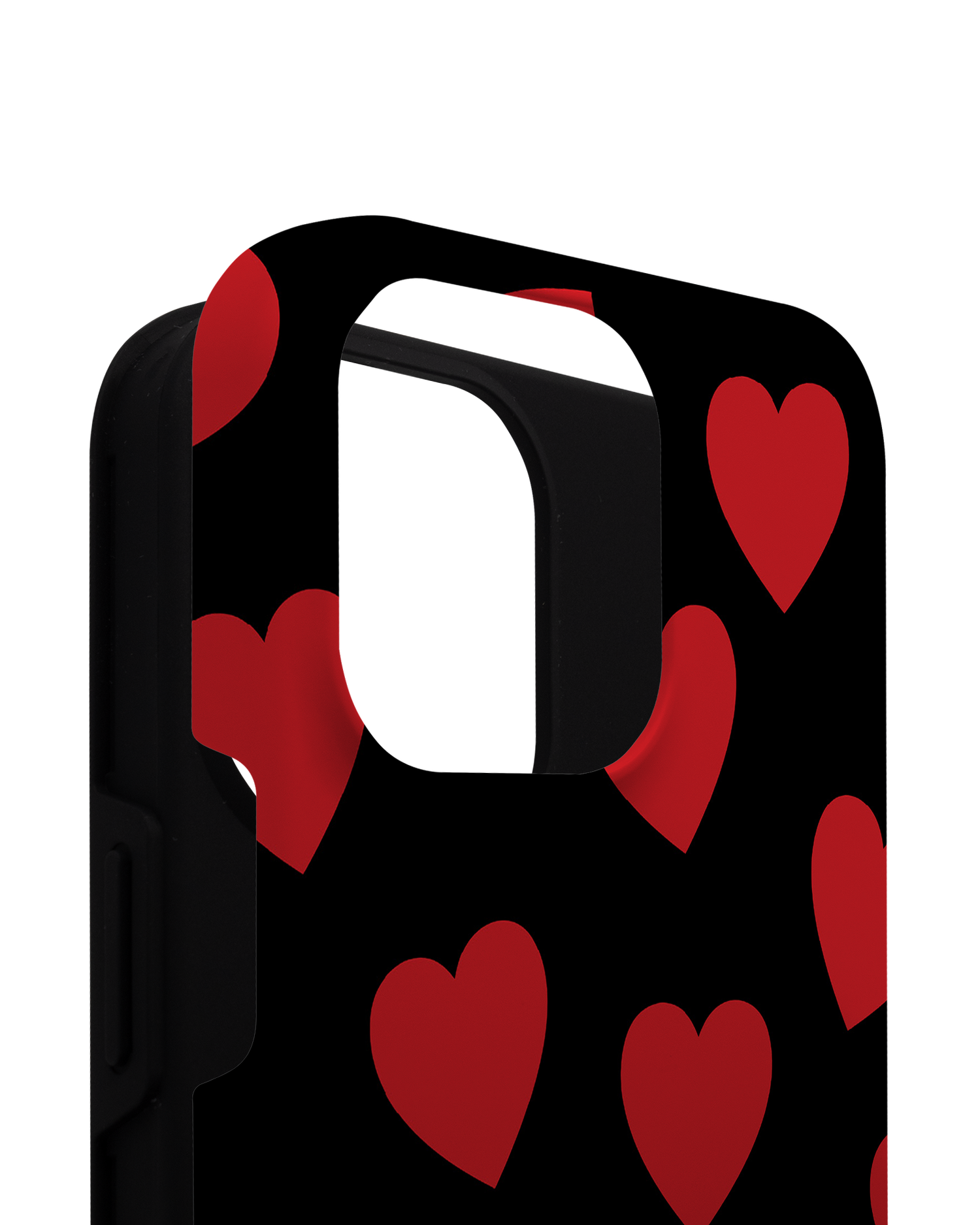 Repeating Hearts Premium Handyhülle für Apple iPhone 14 Pro Max besteht aus 2 Teilen