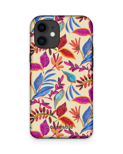 Painterly Spring Leaves Premium Handyhülle Apple iPhone 12 mini