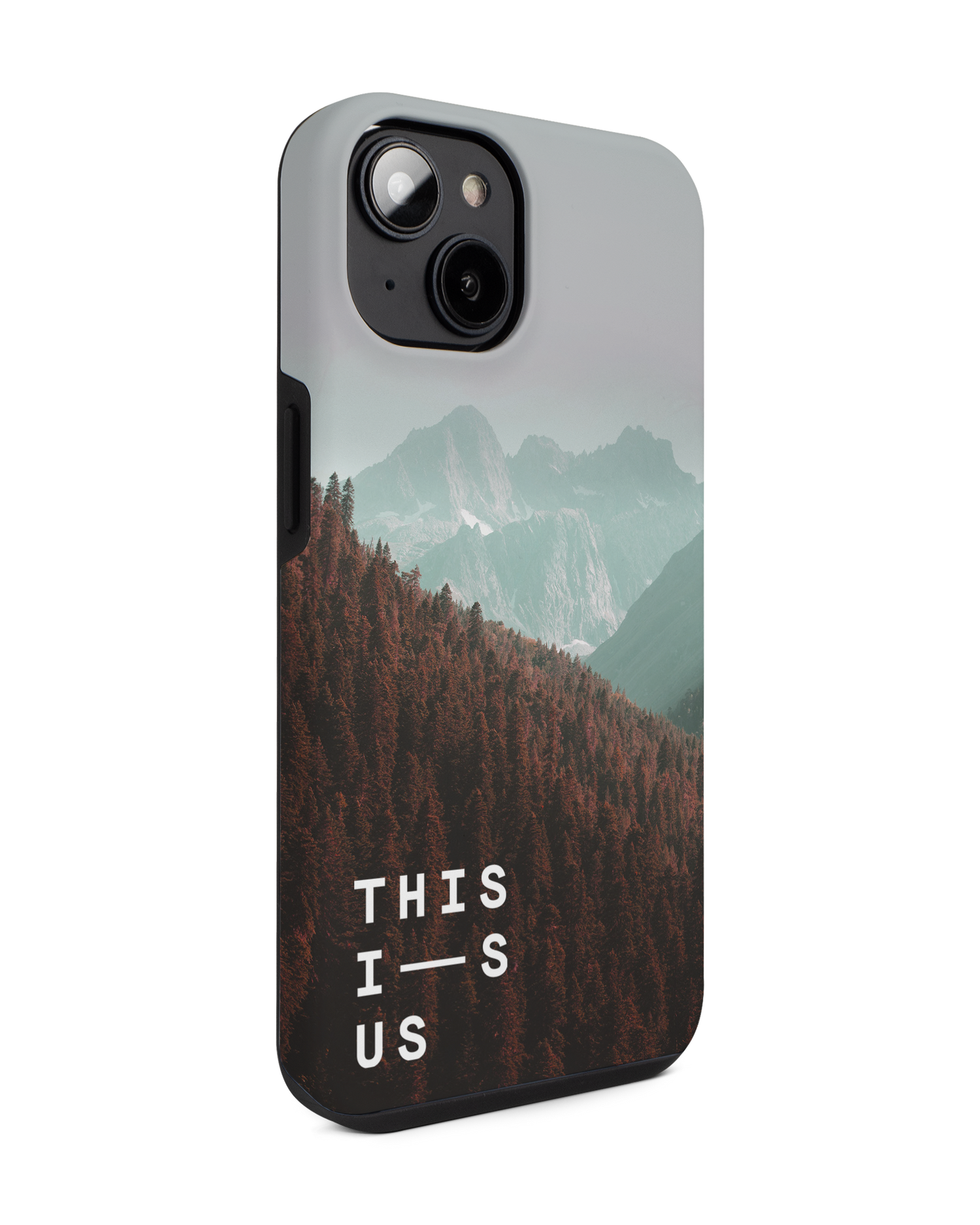 Into the Woods Premium Handyhülle für Apple iPhone 14: Seitenansicht links