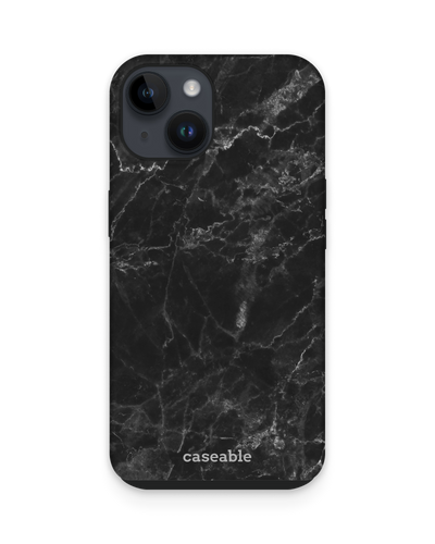 Midnight Marble Premium Handyhülle für Apple iPhone 15