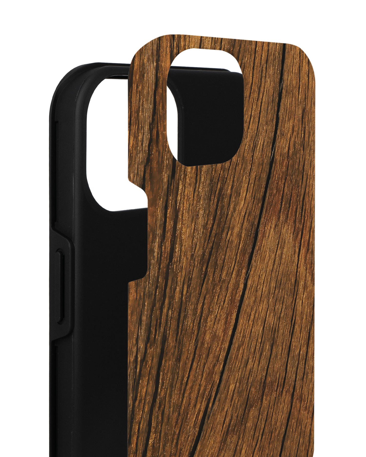 Wood Premium Handyhülle für Apple iPhone 14 besteht aus 2 Teilen