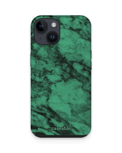 Green Marble Premium Handyhülle für Apple iPhone 15