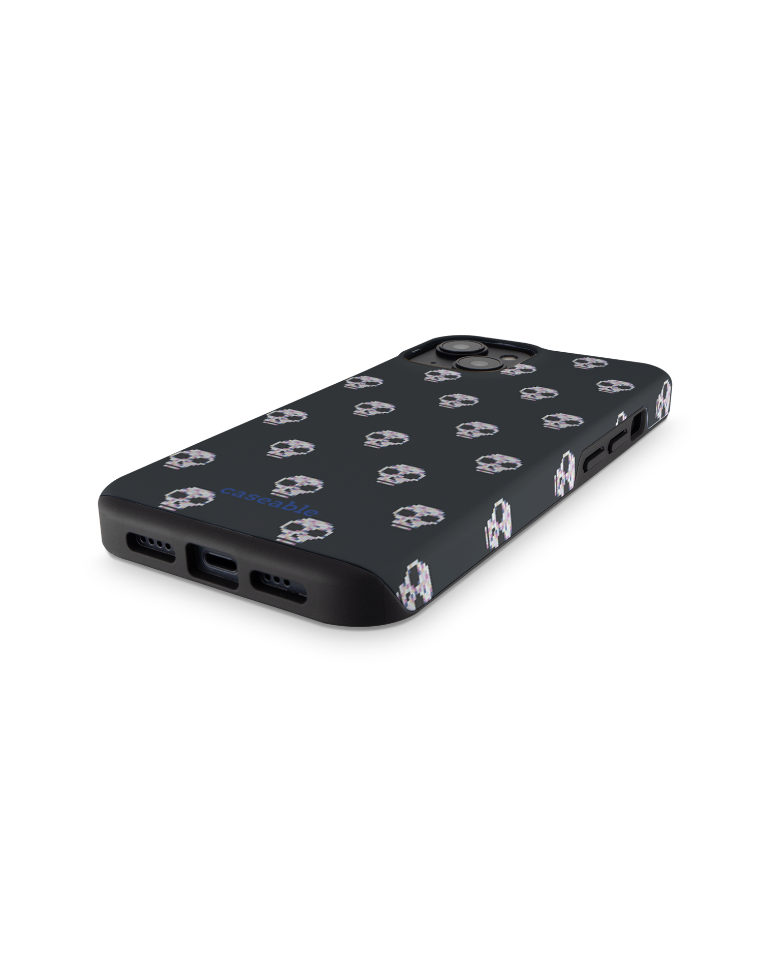 Digital Skulls Premium Handyhülle für Apple iPhone 14: Smartphone liegend