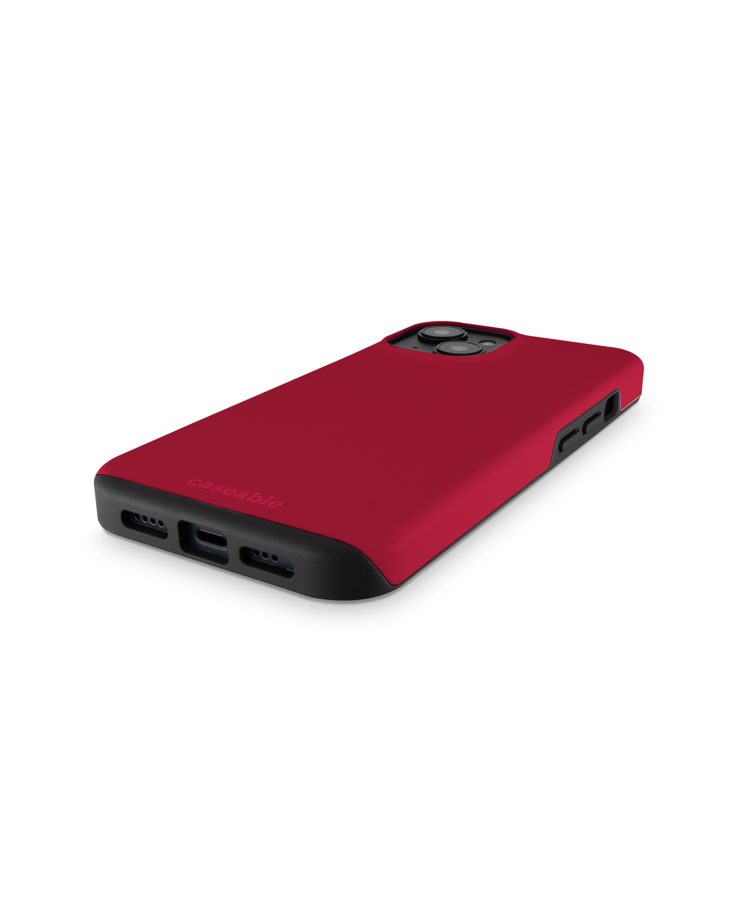 RED Premium Handyhülle für Apple iPhone 14: Smartphone liegend