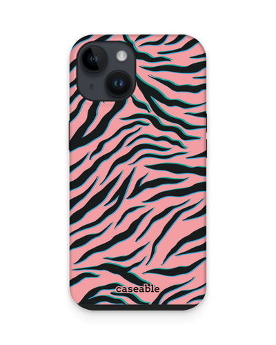Pink Zebra Premium Handyhülle für Apple iPhone 14