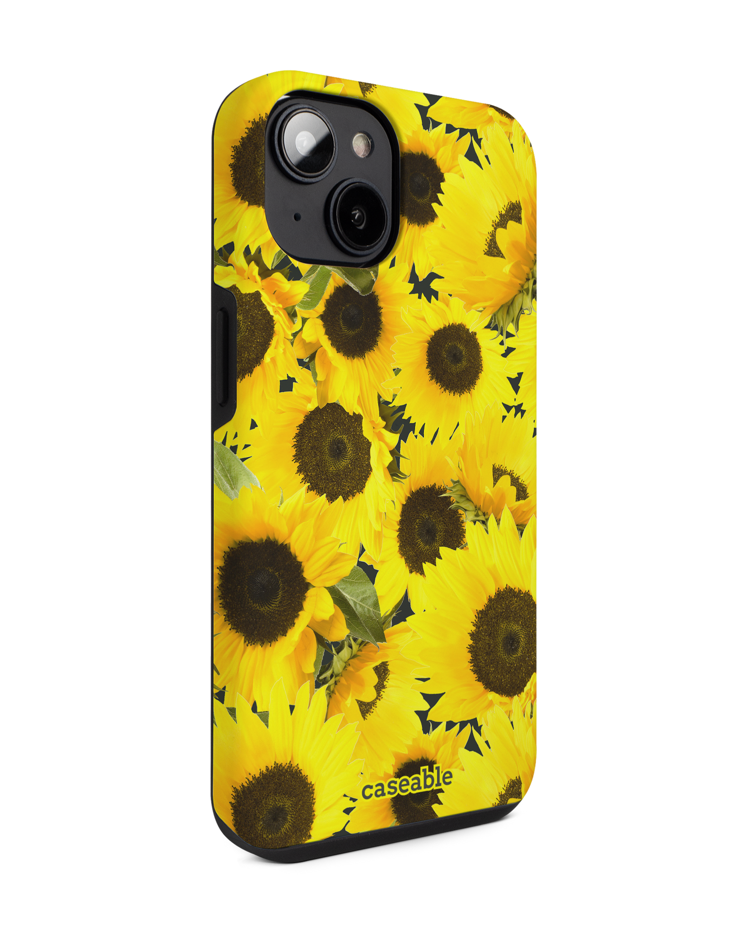 Sunflowers Premium Handyhülle für Apple iPhone 14: Seitenansicht links