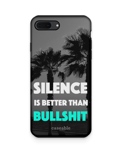Silence is Better Premium Handyhülle Apple iPhone 7 Plus, Apple iPhone 8 Plus