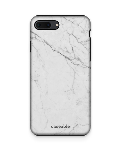 White Marble Premium Handyhülle Apple iPhone 7 Plus, Apple iPhone 8 Plus