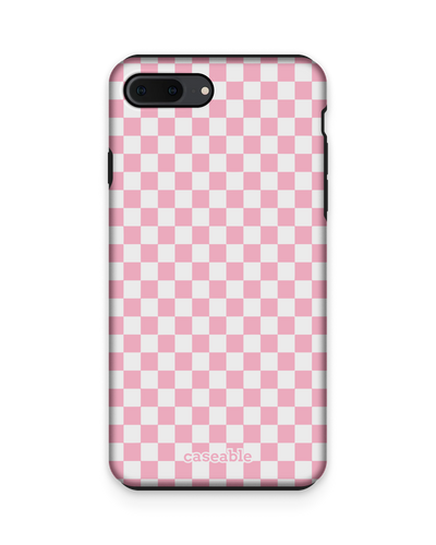 Pink Checkerboard Premium Handyhülle Apple iPhone 7 Plus, Apple iPhone 8 Plus