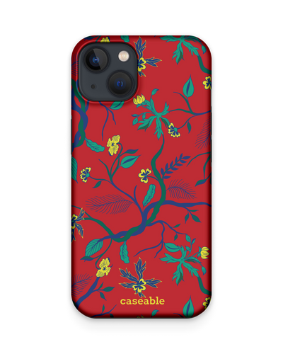 Ultra Red Floral Premium Handyhülle Apple iPhone 13