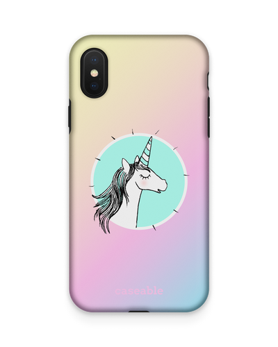Happiness Unicorn Premium Handyhülle Apple iPhone X, Apple iPhone XS
