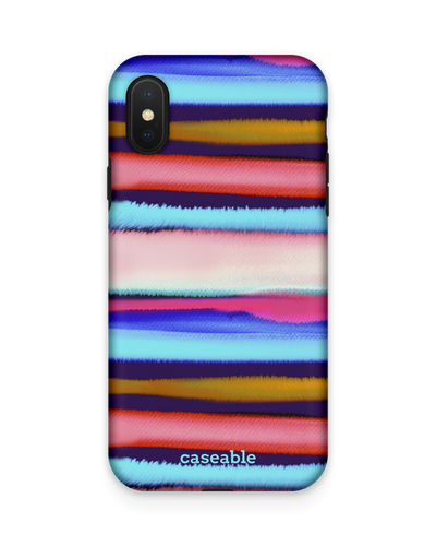 Watercolor Stripes Premium Handyhülle Apple iPhone X, Apple iPhone XS