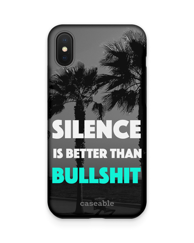 Silence is Better Premium Handyhülle Apple iPhone XS Max