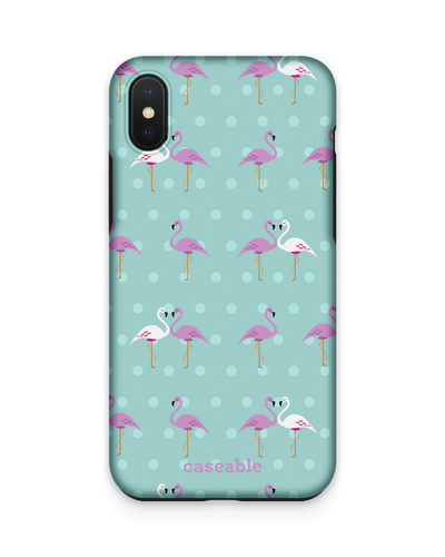 Two Flamingos Premium Handyhülle Apple iPhone XS Max