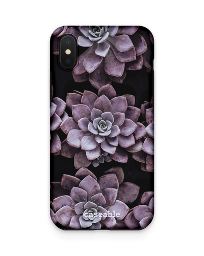 Purple Succulents Premium Handyhülle Apple iPhone XS Max
