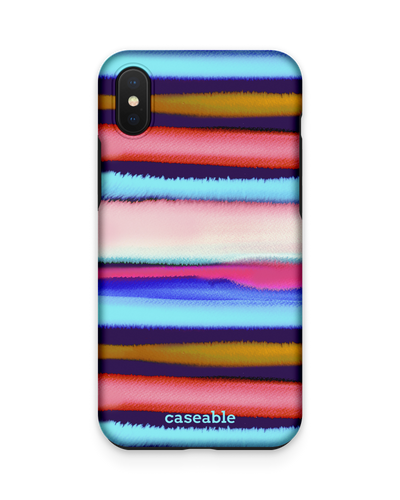 Watercolor Stripes Premium Handyhülle Apple iPhone XS Max