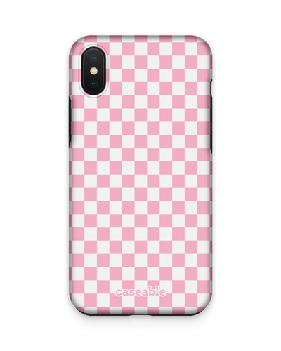 Pink Checkerboard Premium Handyhülle Apple iPhone XS Max