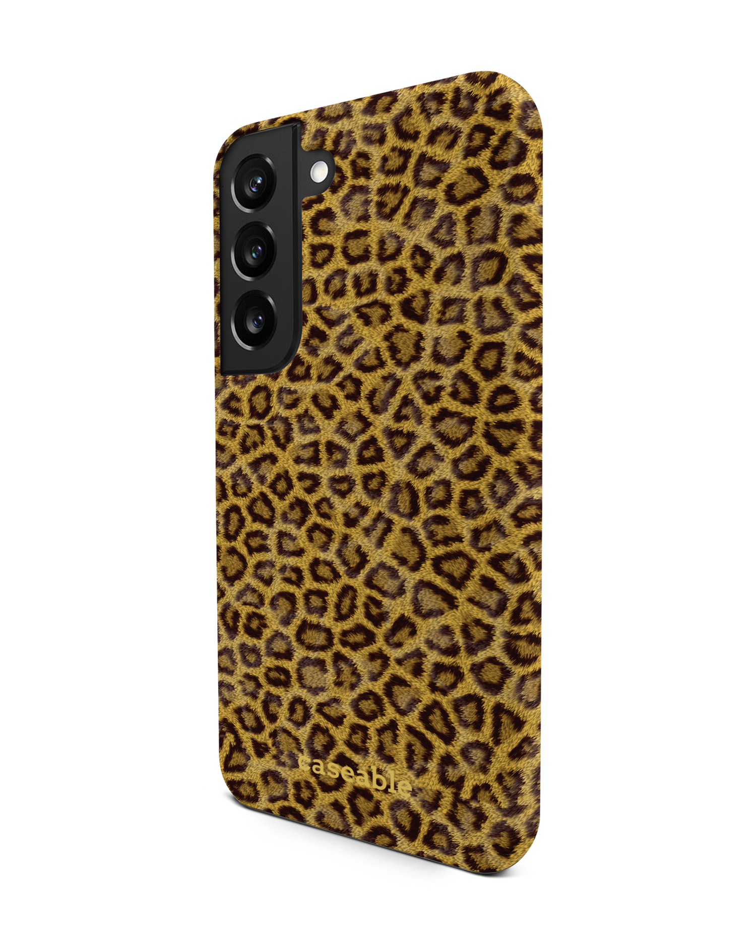 Leopard Skin Premium Handyhülle Samsung Galaxy S22 5G: Seitenansicht rechts