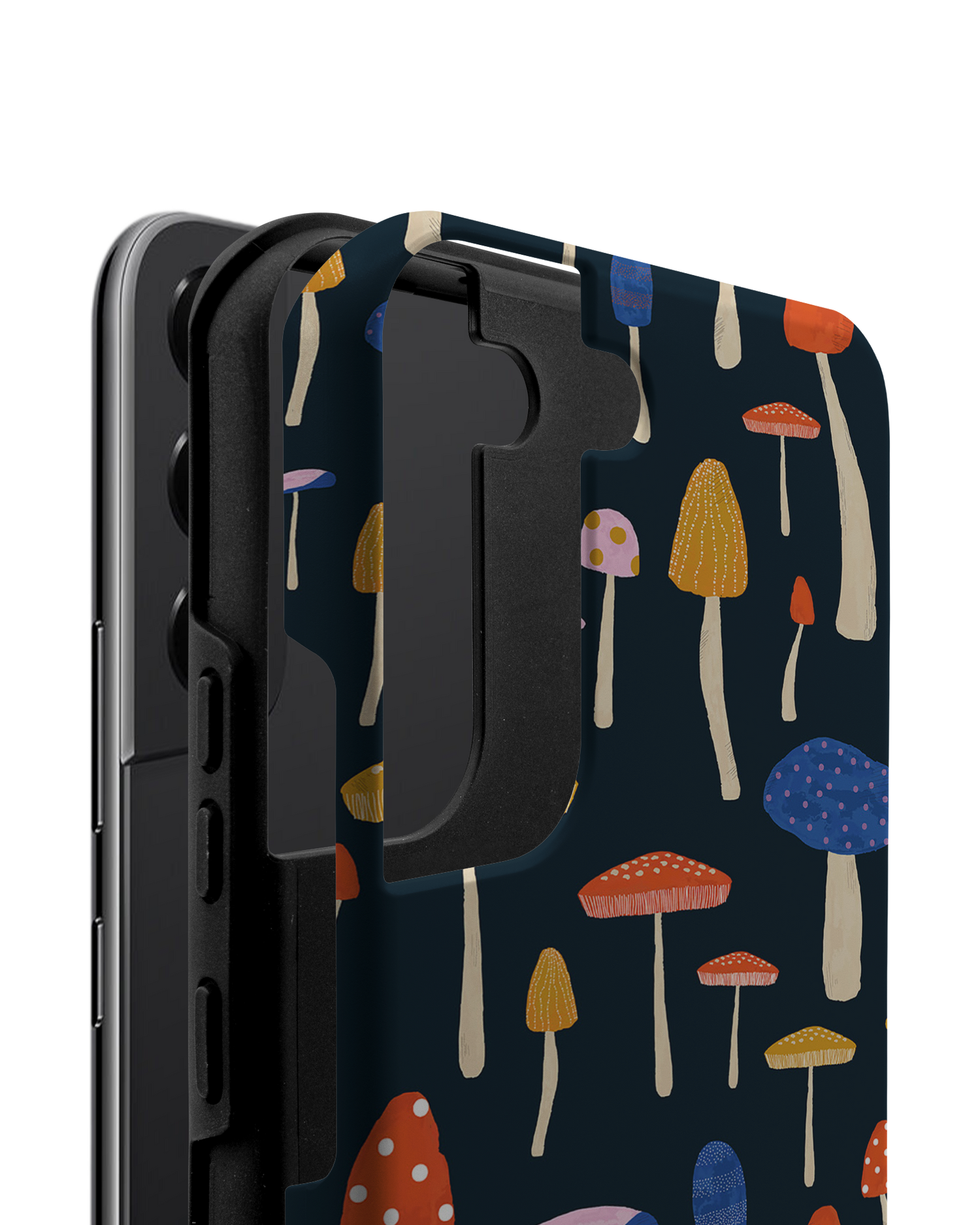 Mushroom Delights Premium Handyhülle Samsung Galaxy S22 5G besteht aus 2 Teilen