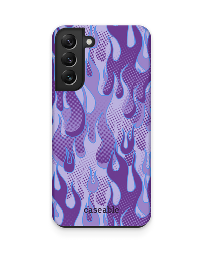 Purple Flames Premium Handyhülle Samsung Galaxy S22 5G