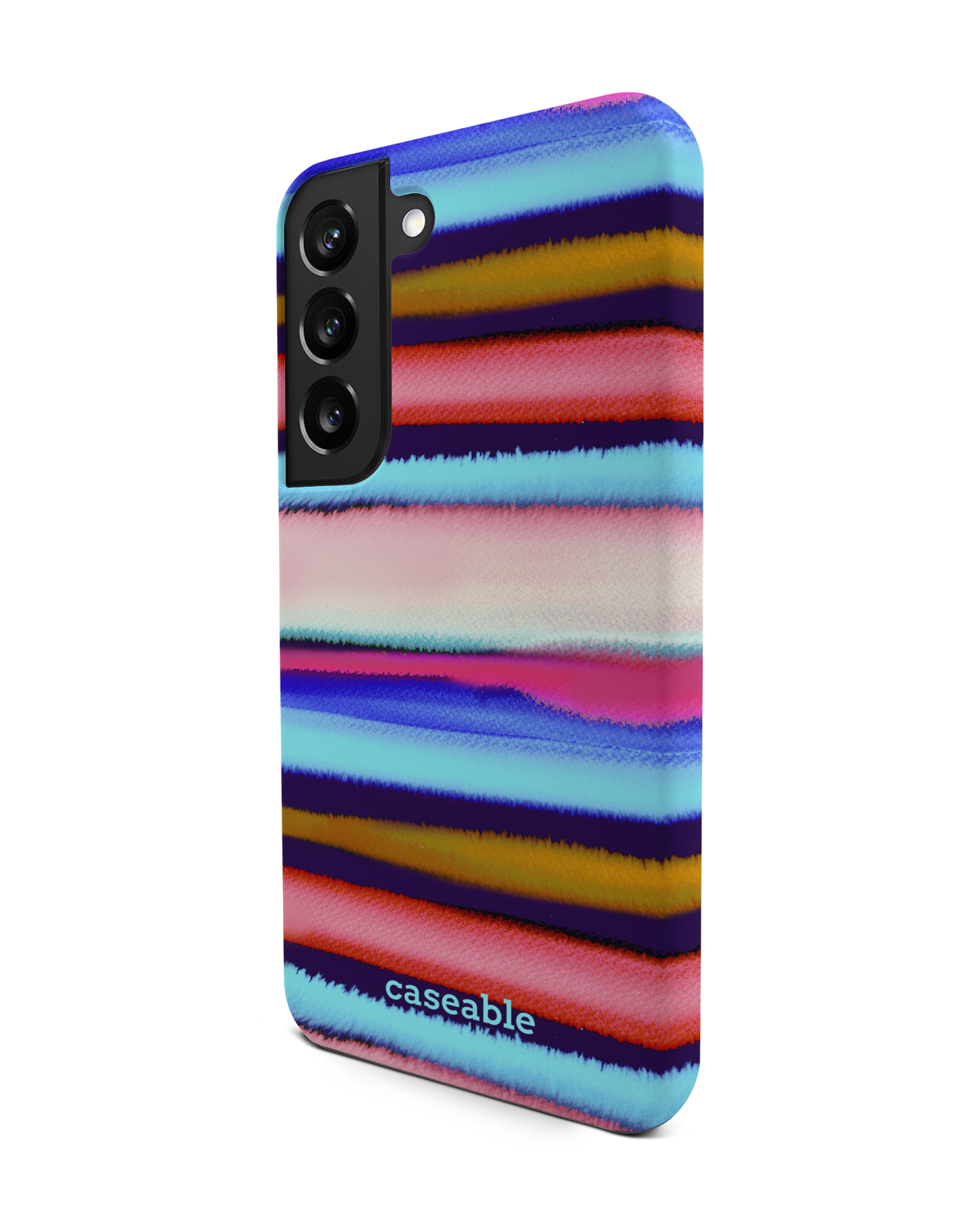 Watercolor Stripes Premium Handyhülle Samsung Galaxy S22 5G