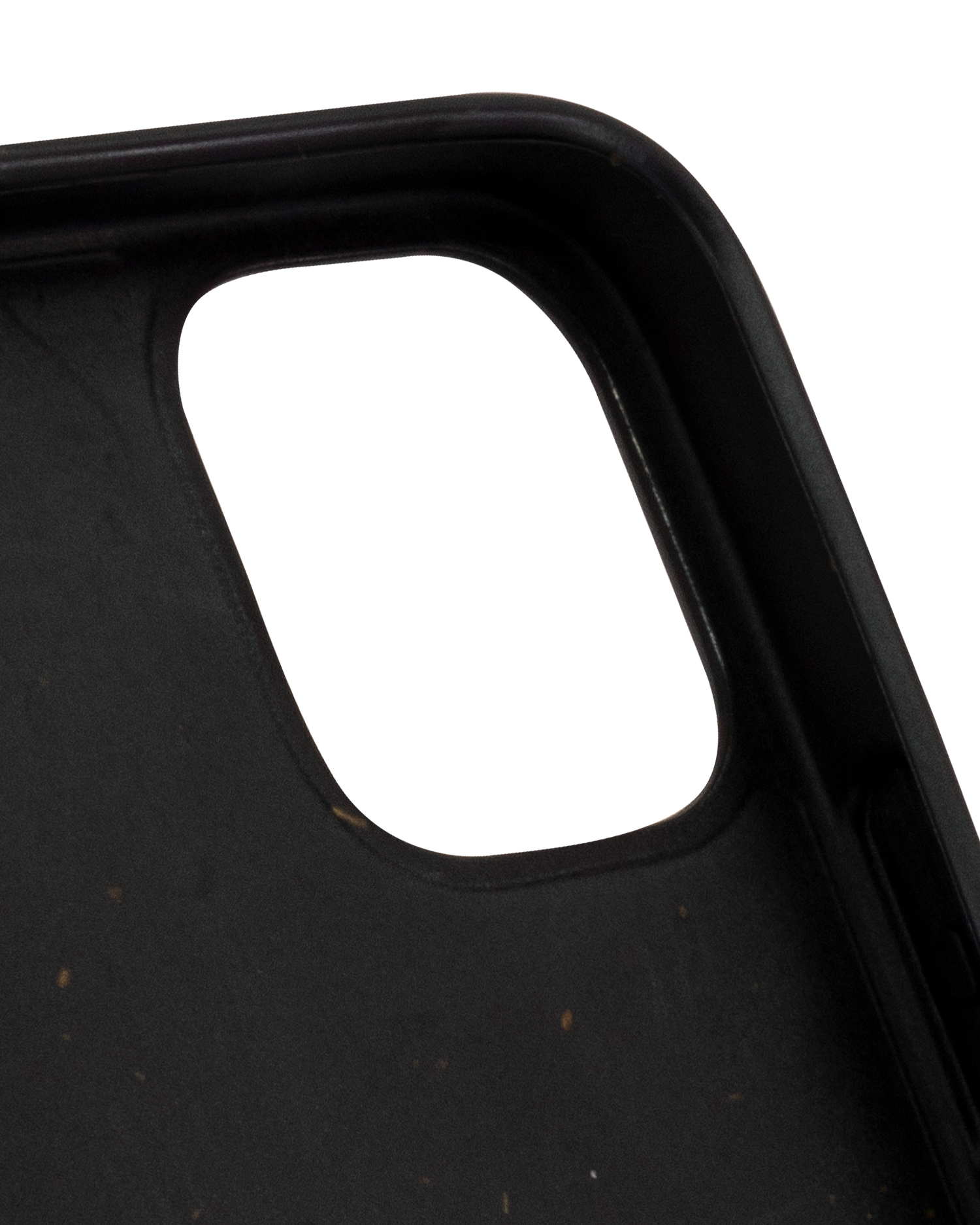 Schwarze Nachhaltige Handyhülle für Apple iPhone 12 mini: Details Außen