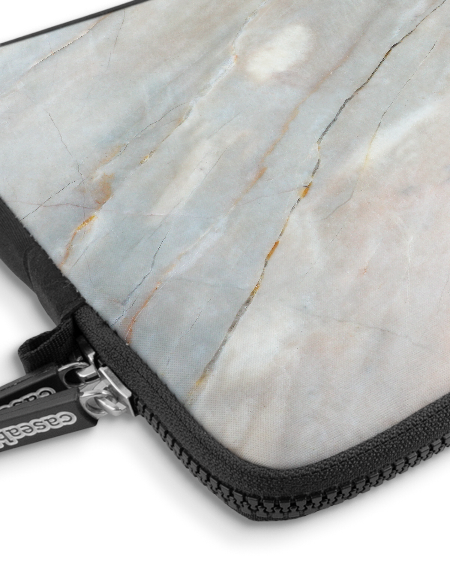 Mother of Pearl Marble Premium Laptoptasche 13 Zoll mit Gerät im Inneren