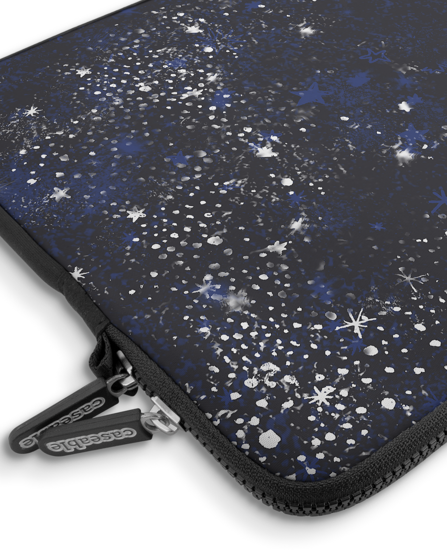 Starry Night Sky Premium Laptoptasche 15 Zoll mit Gerät im Inneren