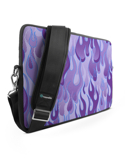 Purple Flames Premium Laptoptasche 15 Zoll