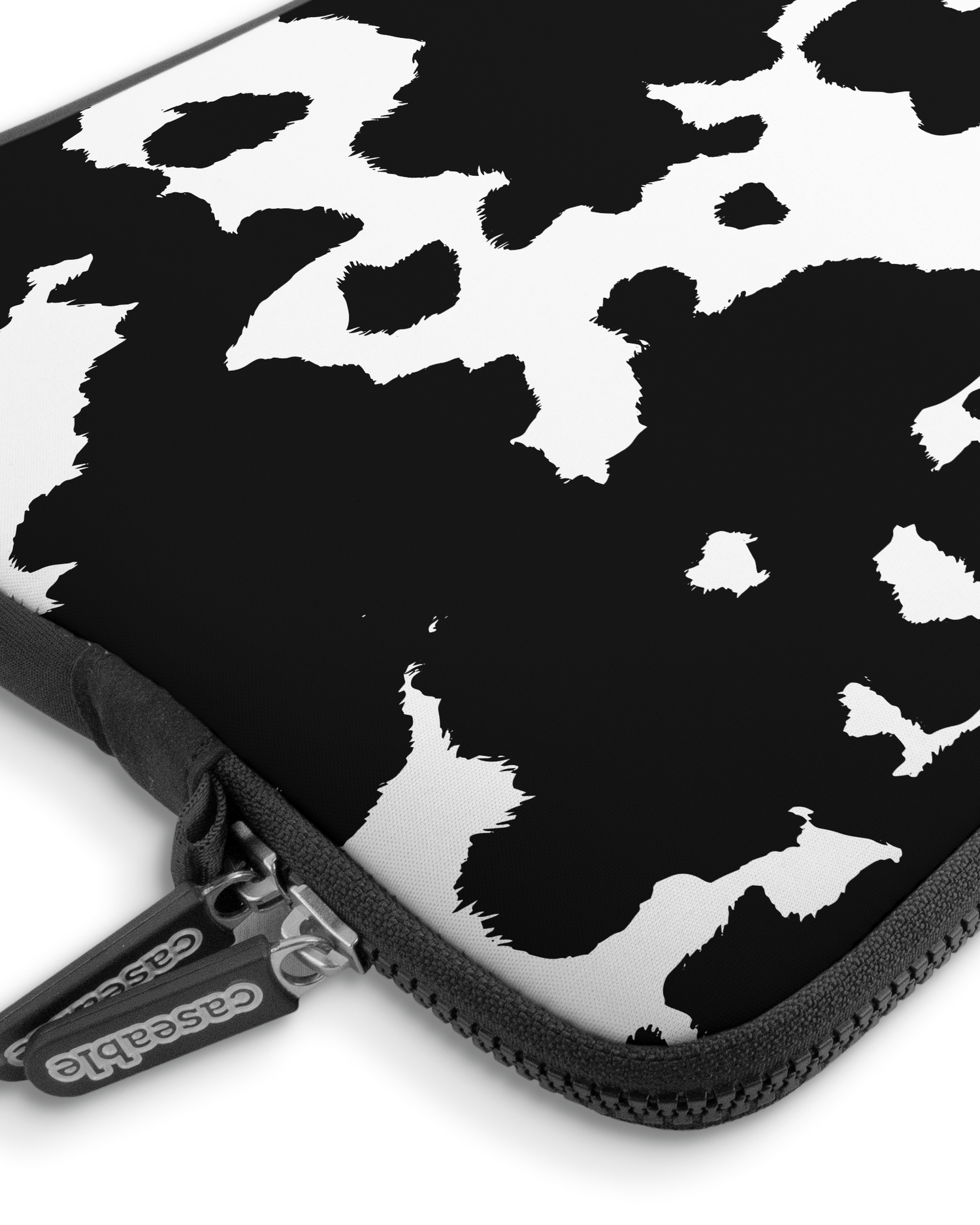 Cow Print Premium Laptoptasche 13-14 Zoll mit Gerät im Inneren
