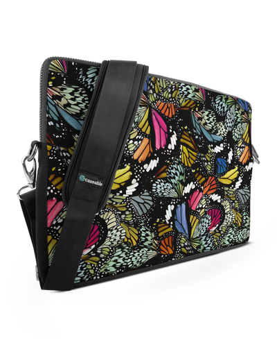 Psychedelic Butterflies Premium Laptoptasche 17 Zoll