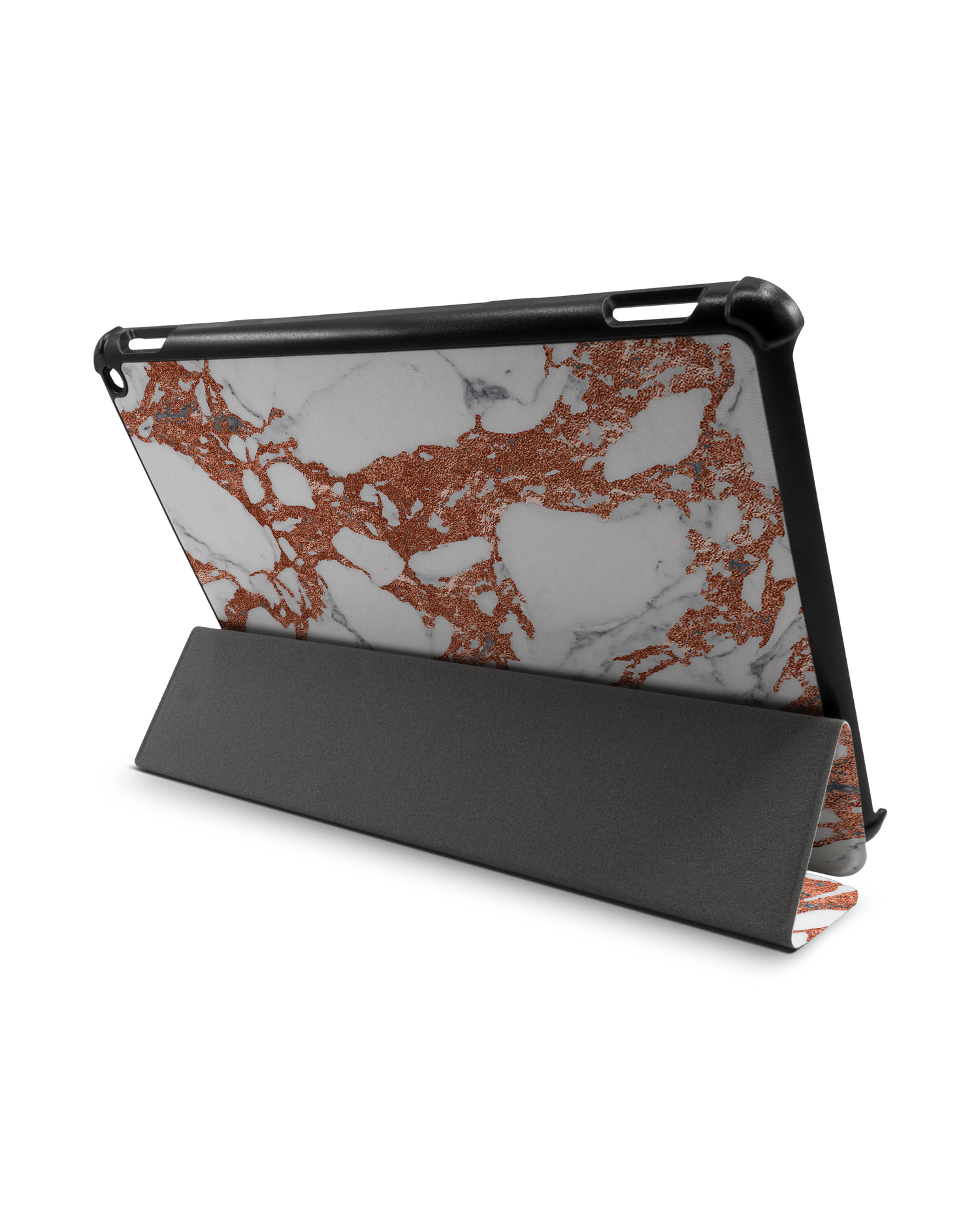 Marble Mix Tablet Smart Case für Amazon Fire HD 10 (2021): Aufgestellt im Querformat