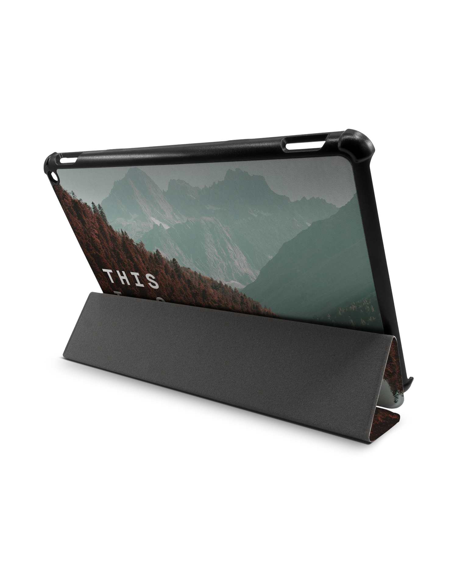 Into the Woods Tablet Smart Case für Amazon Fire HD 10 (2021): Aufgestellt im Querformat