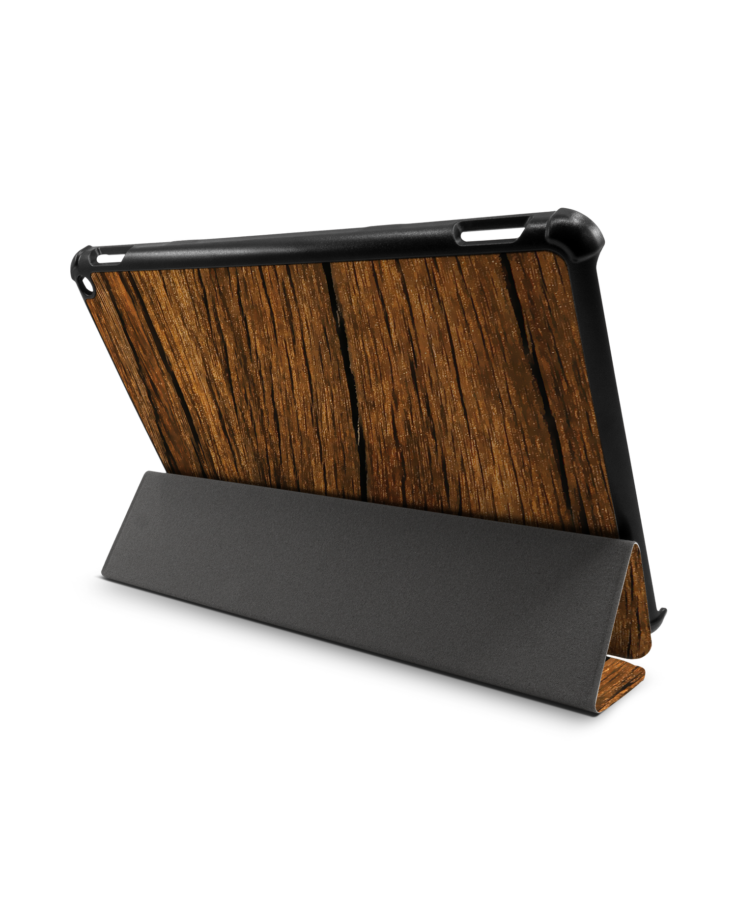 Wood Tablet Smart Case für Amazon Fire HD 10 (2021): Aufgestellt im Querformat
