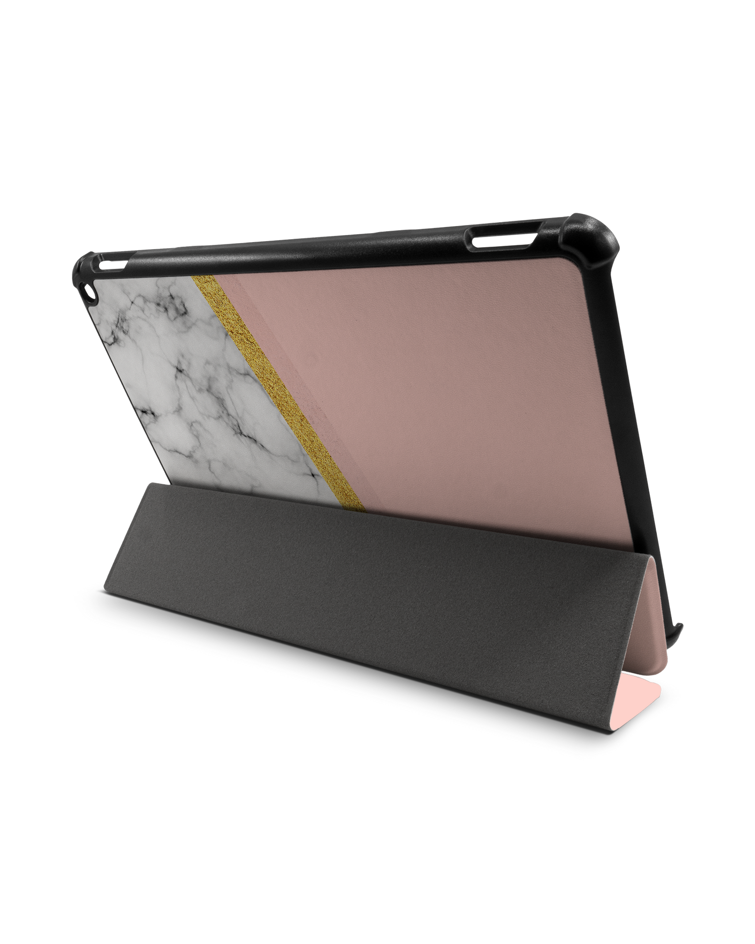 Marble Slice Tablet Smart Case für Amazon Fire HD 10 (2021): Aufgestellt im Querformat