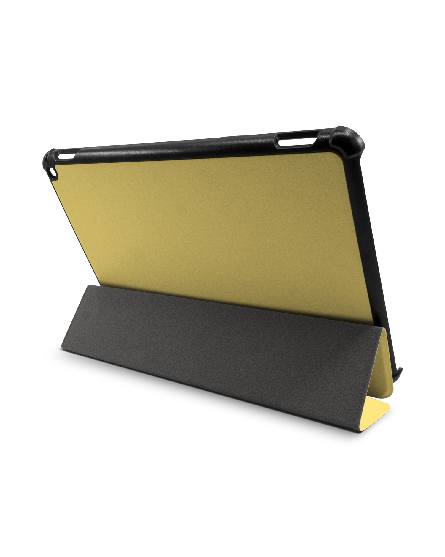 LIGHT YELLOW Tablet Smart Case für Amazon Fire HD 10 (2021): Aufgestellt im Querformat