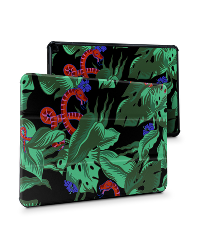 Tropical Snakes Tablet Smart Case für Amazon Fire HD 10 (2021): Frontansicht
