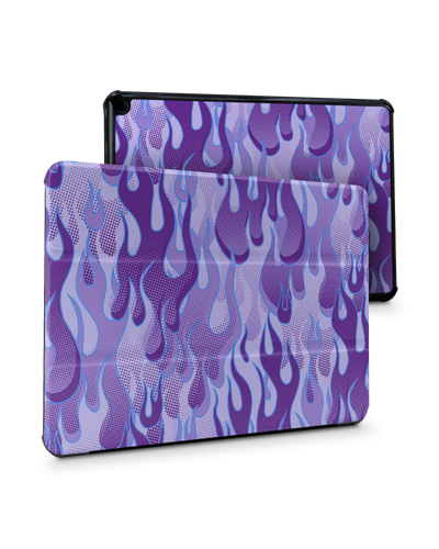 Purple Flames Tablet Smart Case für Amazon Fire HD 10 (2021): Frontansicht