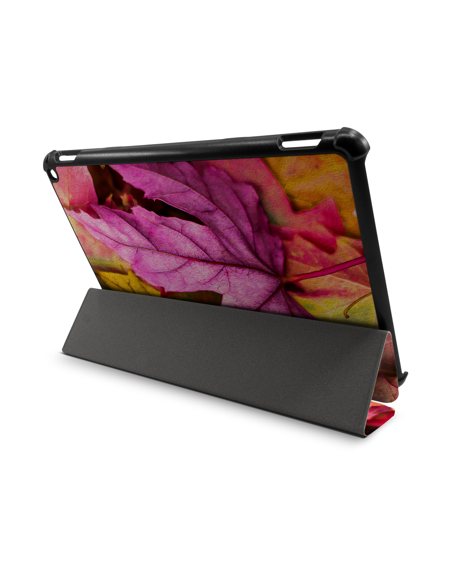 Autumn Leaves Tablet Smart Case für Amazon Fire HD 10 (2021): Aufgestellt im Querformat
