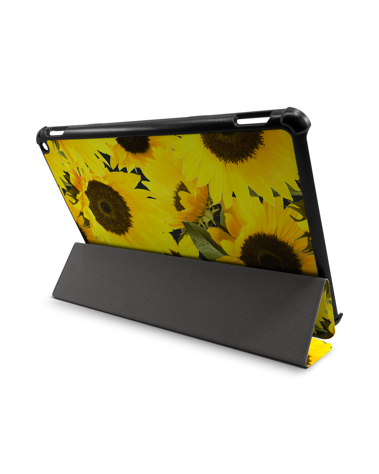 Sunflowers Tablet Smart Case für Amazon Fire HD 10 (2021): Aufgestellt im Querformat