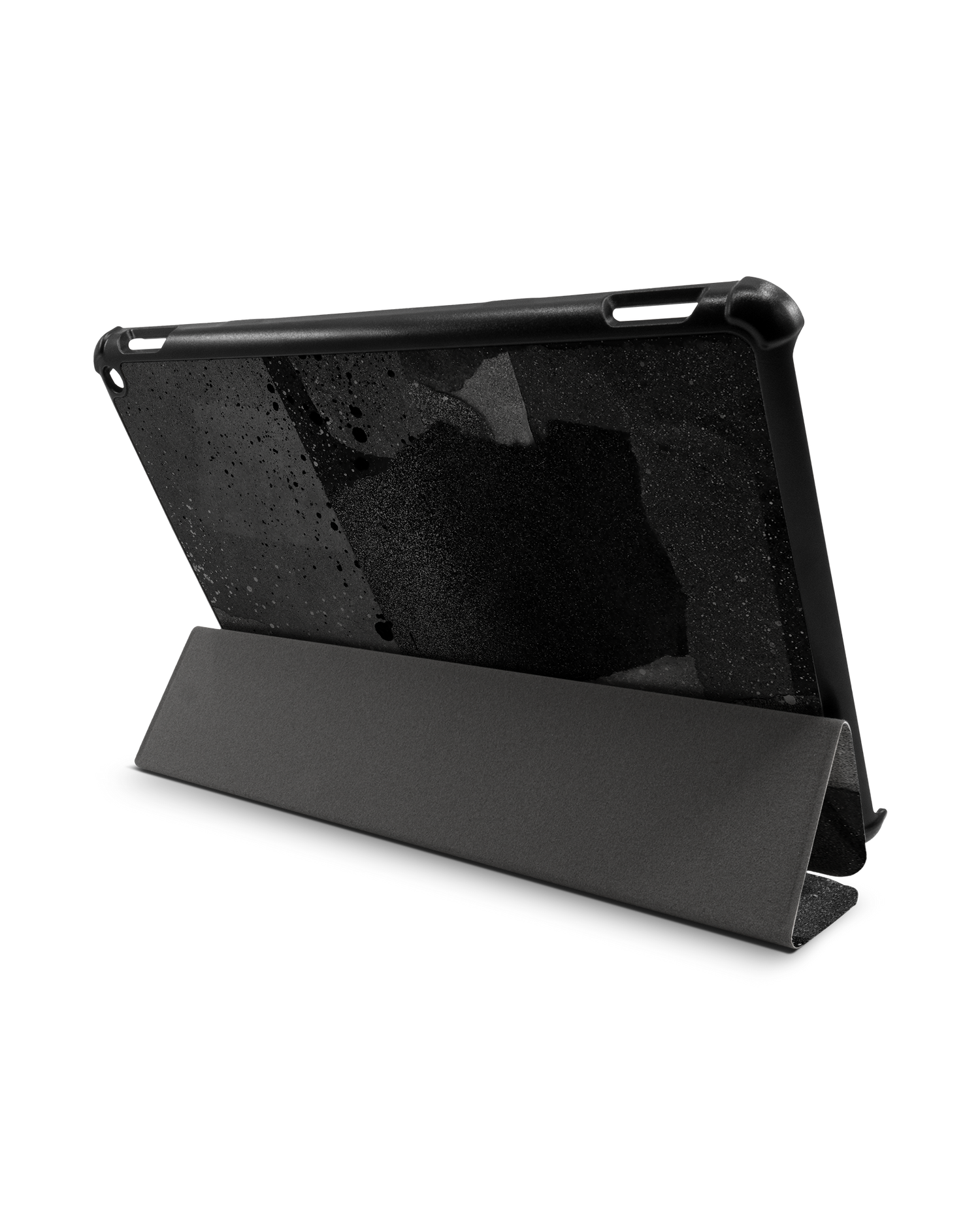 Torn Paper Collage Tablet Smart Case für Amazon Fire HD 10 (2021): Aufgestellt im Querformat